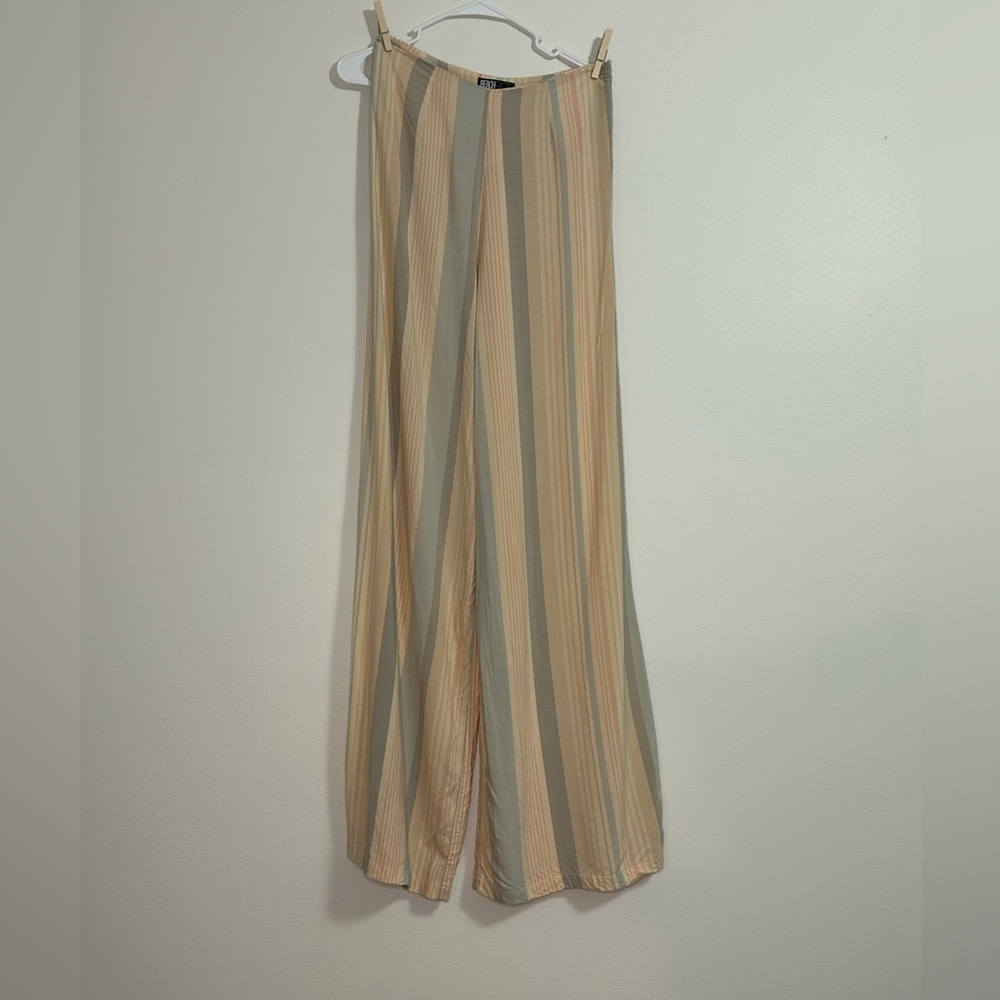 BeachRIOT Linen Stripped Pants